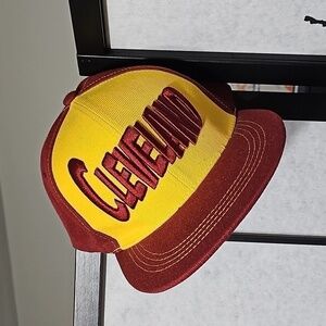 Cleveland Snapback Hat Vintage‎ Six Flags